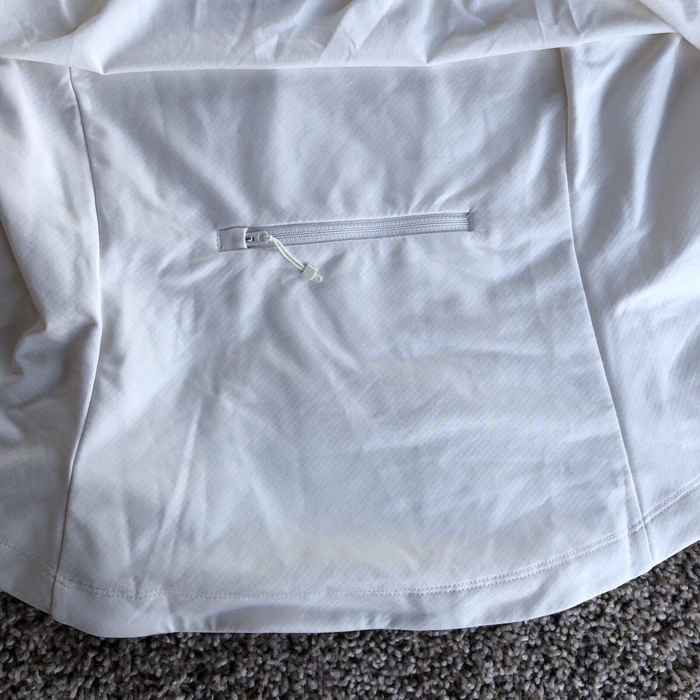 Athleta Whistler Hybrid Top Womens L White Layered Fleece Lined Performance $129 - Picture 8 of 12